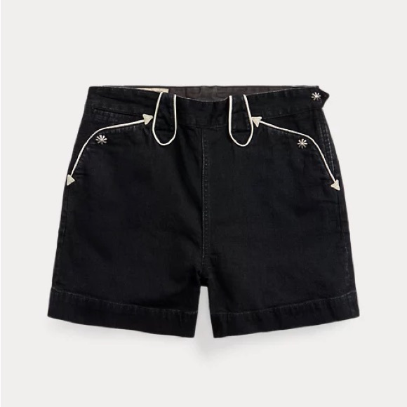 Ralph Lauren Black Denim Shorts in size 24. - Picture 1 of 4